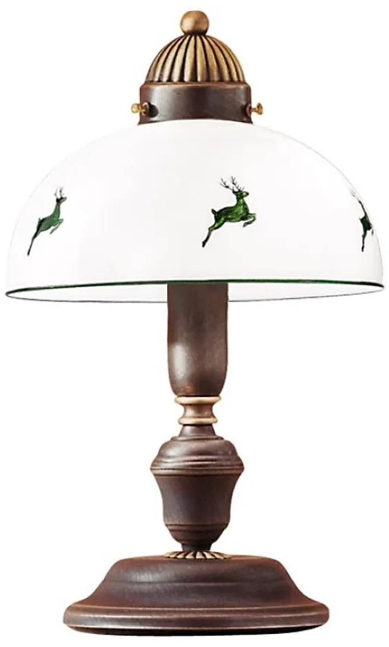 Lampă de masă Kolarz 731.73.100 NONNA 1xE27/75W/230V maro/verde