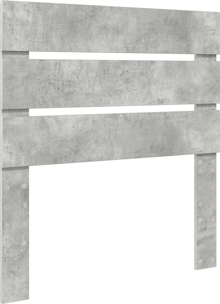 vidaXL Tăblie cap Gri din beton 80 cm Lemn compozit