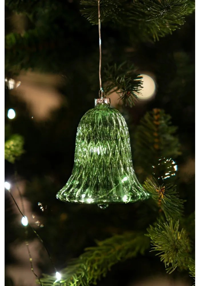 Decorațiune luminoasă verde ø 9 cm Luna – Sirius