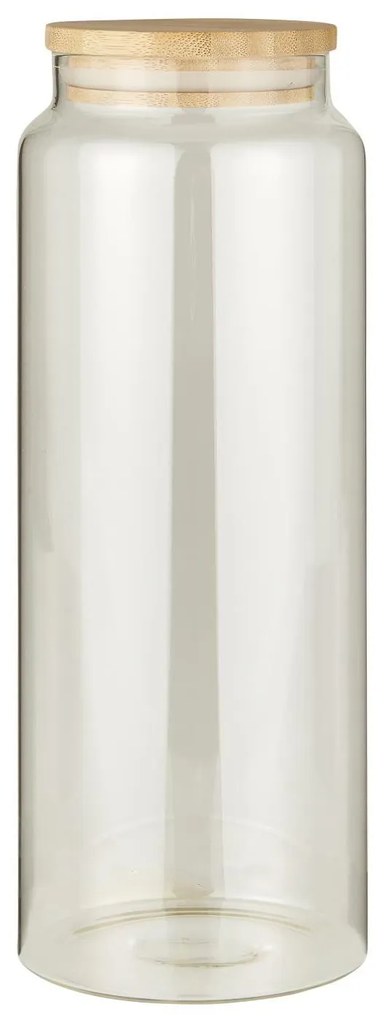 Recipienta de sticla pentru alimente BAMBOO cu capac de bambus 1750 ml