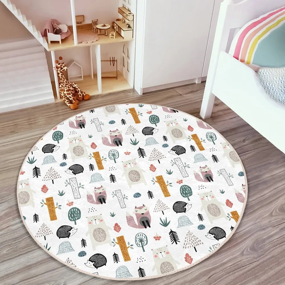 Covor pentru copii alb ø 80 cm Comfort – Mila Home