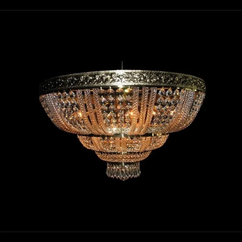 Plafoniera cristal Bohemia, L15 505/20/3; F 3 floor, arms