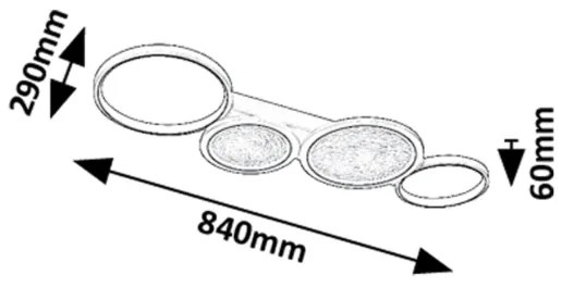 Plafonieră LED dimabilă Rabalux 71379 ARANIS LED/40W/230V 3000-6500K + telecomandă