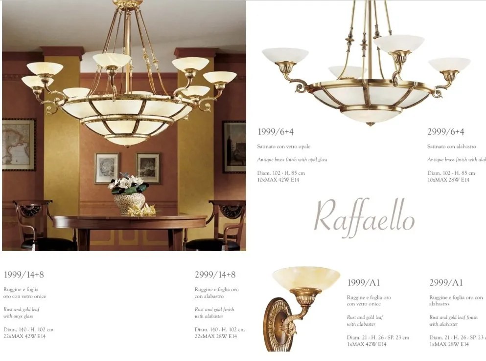 Candelabru elegant LUX realizat manual Raffaello
