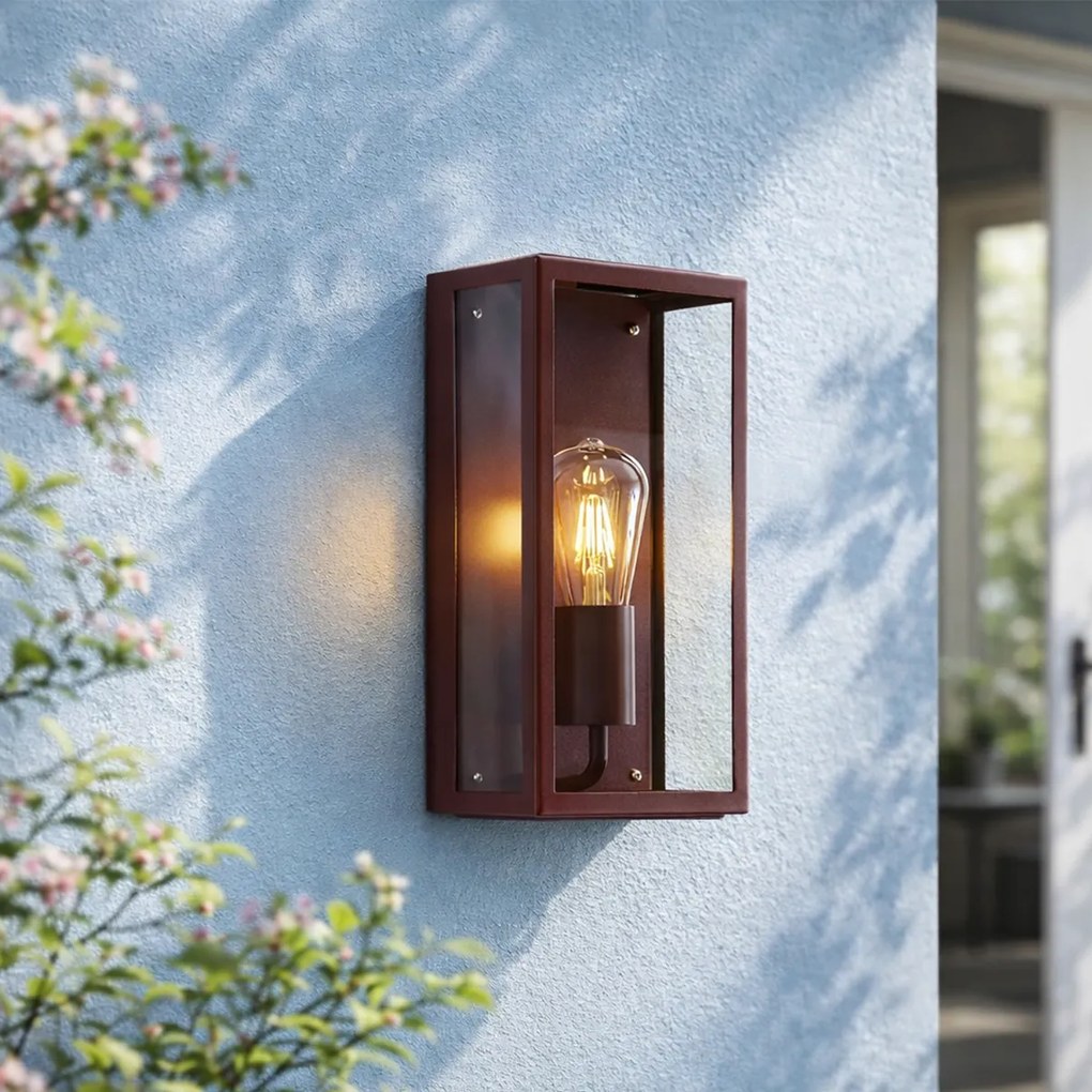 Lampă clasică de perete pentru exterior roșie IP44 - Rotterdam