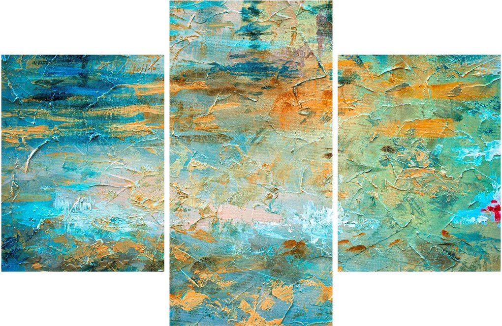 Tablou - Abstract albastru (90x60 cm)