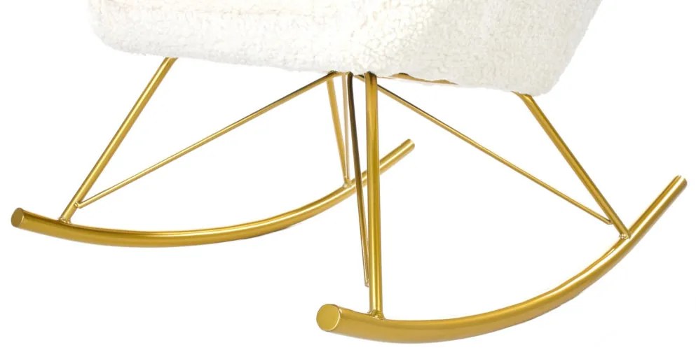 Supermobel Scaun balansoar LIBERTO, 72x106x100, crem/auriu