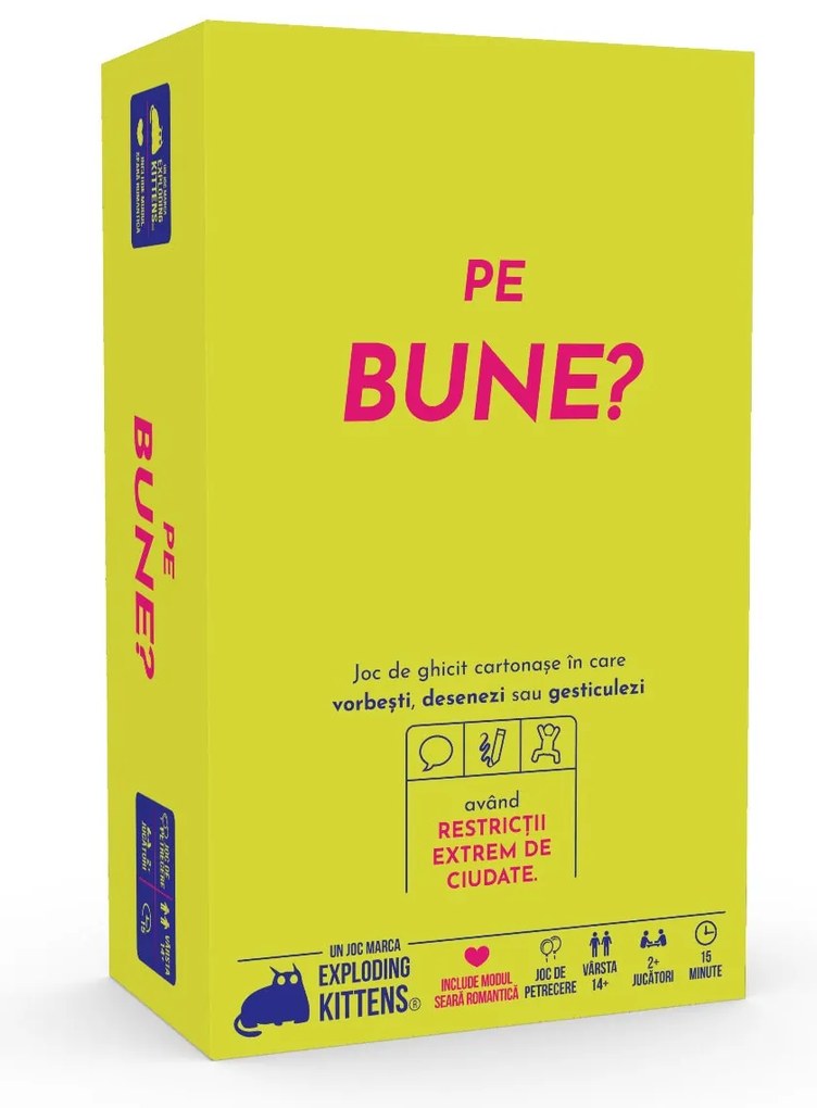 JOC DE SOCIETATE PE BUNE?, LIMBA ROMANA - EXPLODING KITTENS (EKIWYLT01RO)