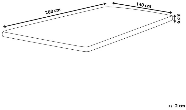 Husă pentru saltea 200x140 cm Conby (alb). 1011153