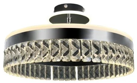 Lustră LED dimabilă aplicată LED/75W/230V 3000-6500K crom + telecomandă