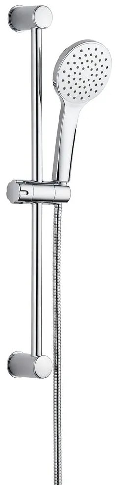 Set de duș argintiu din oțel inoxidabil 60 cm cu duș de mână, cu suport glisant No. 2 – Allstar
