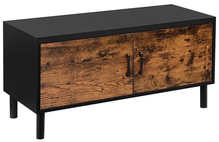 Dulap pantofi cu usa, 100 x 35 x 50 cm maro | VASAGLE