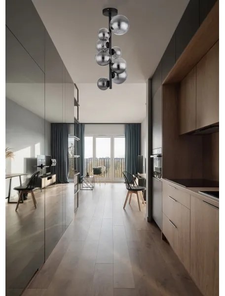 Lustră LED pe tijă RIHA 8xG9/3W/230V Globo 56133-8D