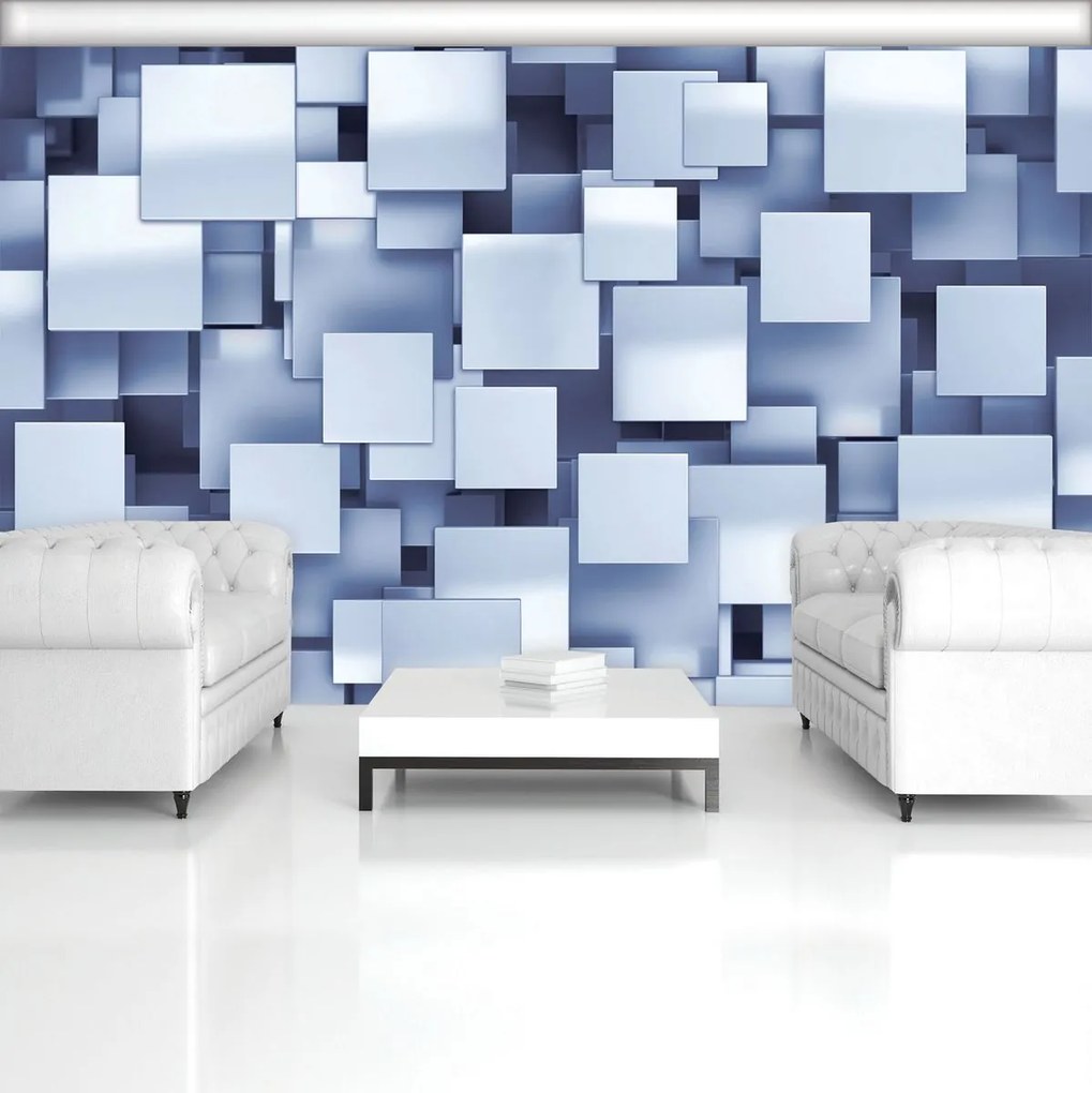 Fototapet - Pătrate 3D (152,5x104 cm)