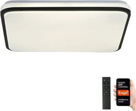 Brilagi - Plafonieră LED SMART dimmabilă, 36W, 230V, 53 x 53 cm, Wi-Fi Tuya + telecomandă