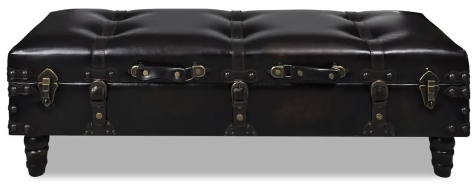 240552 vidaXL Banchetă de depozitare lungă, maro