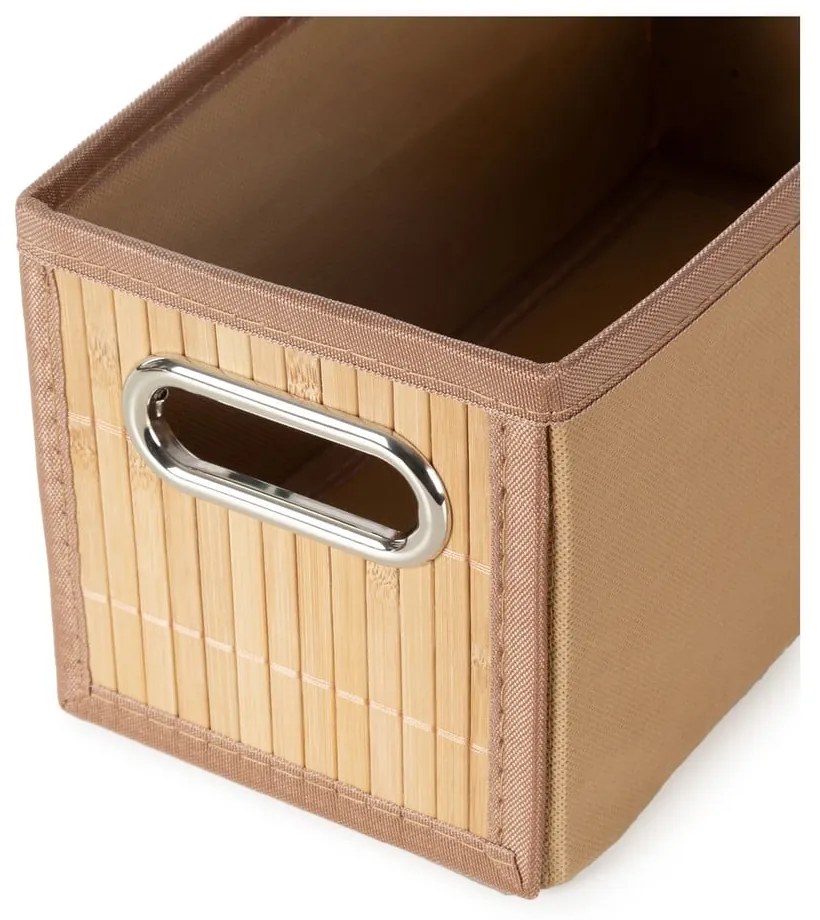 Cutie de depozitare în culoare naturală din bambus 15x31x15 cm – Compactor