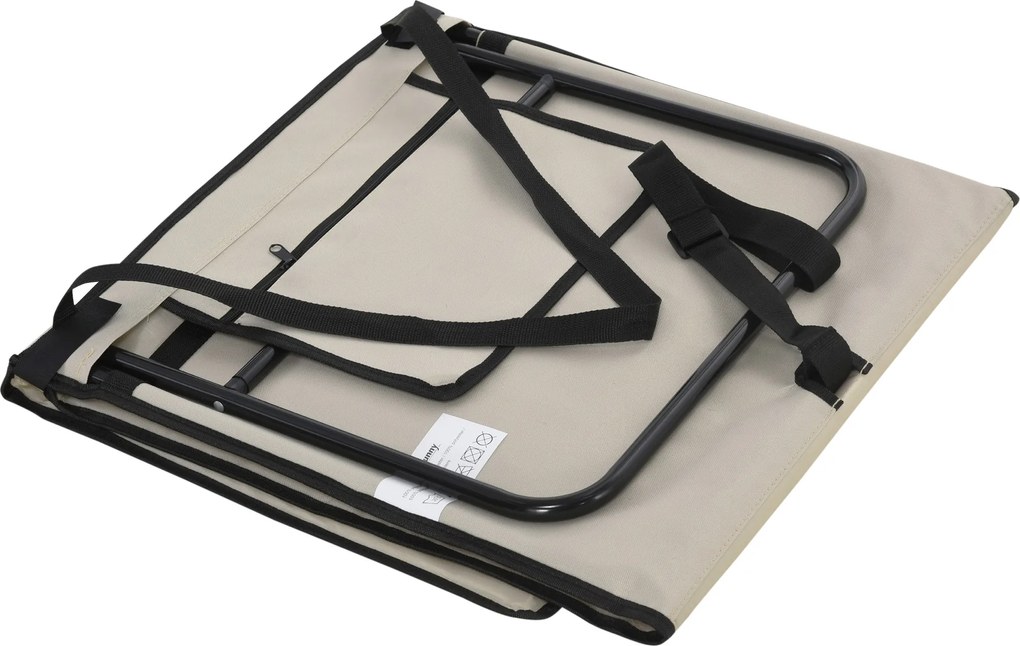 Outsunny Set 2 Șezlonguri Pliabile cu Unghi Reglabil și Buzunar cu Fermoar, 142x51x40 cm, Albastru | Aosom Romania