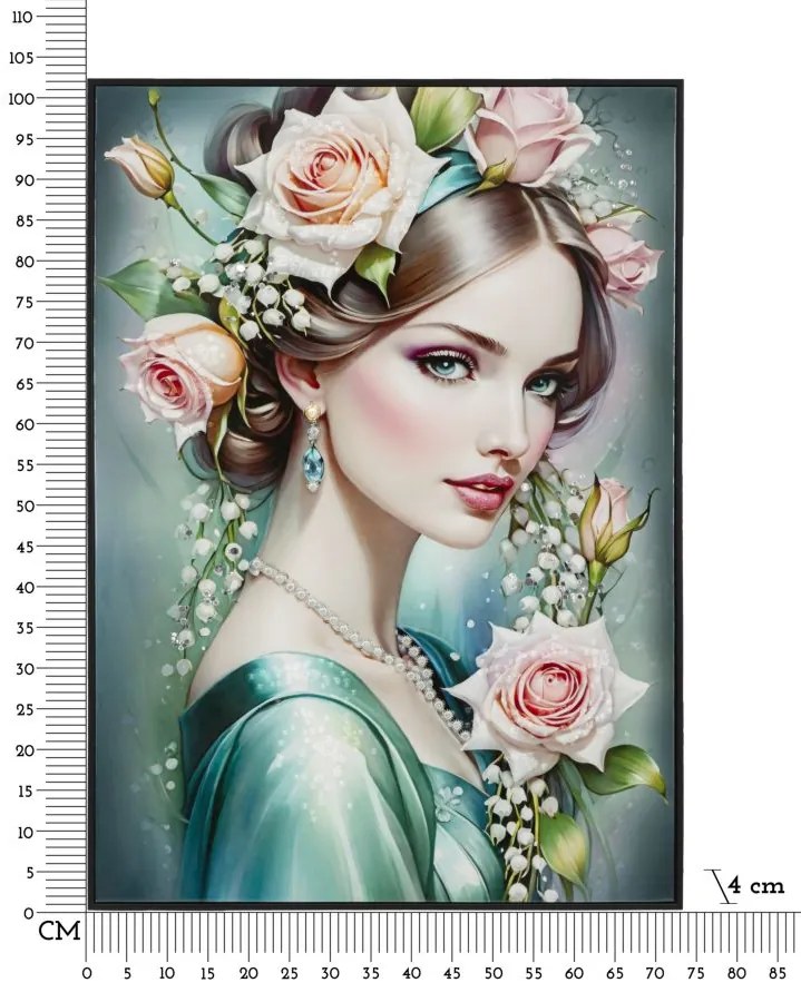 Mauro Ferretti Pânză Lacuită cu Cadru -A- cm 72x4x102 Fantasy | Aosom Romania