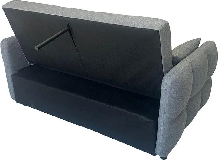 Canapea extensibilă cu două locuri Avenberg ZELDA, gri