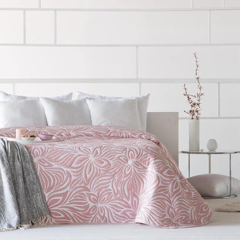 Cuvertură de pat OPERA, roz pat simplu
