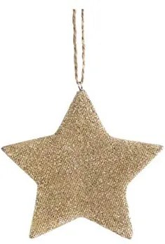 Ornament pentru bradul de Craciun stea aurie