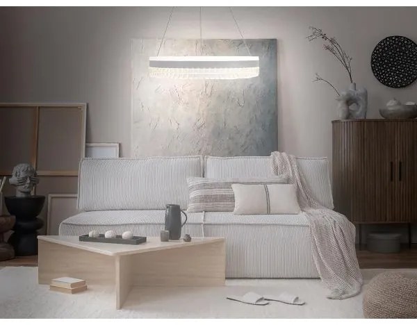 Lustră LED dimabilă pe cablu LED/80W/230V 3000-6500K alb + telecomandă