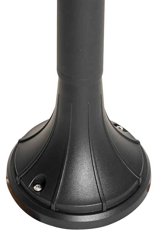 Lămpă de exterior inteligentă neagră 125 cm IP44 cu Wi-Fi A60 - Daphne