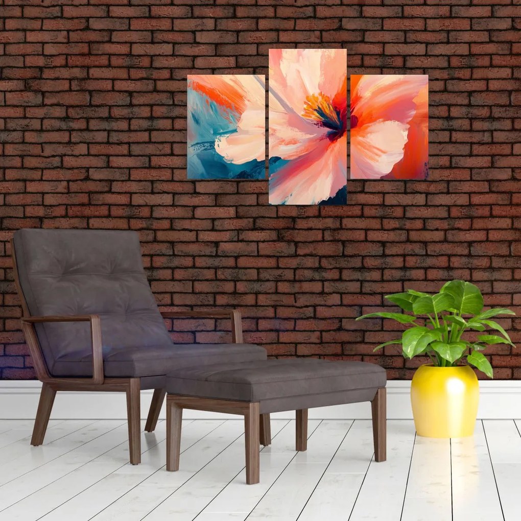 Tablou - Floare pictată (90x60 cm)