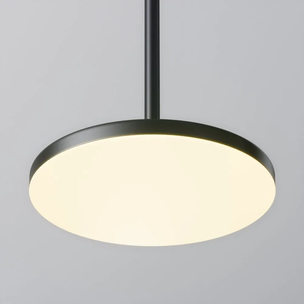 Lustra/Pendul LED iluminat design tehnic Plato D-18,5cm negru