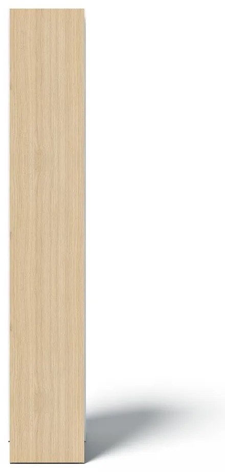 Bibliotecă albă/cu aspect de lemn de stejar 40x188 cm Ella - TemaHome