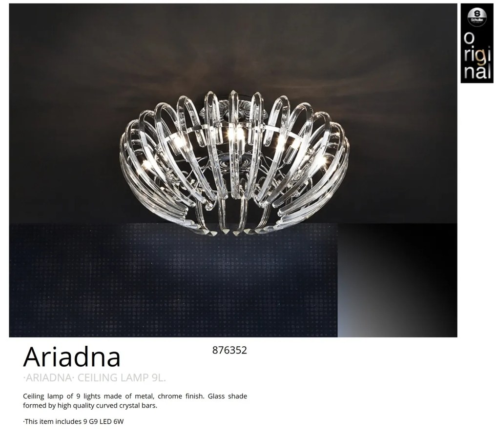 Lustra aplicata moderna design elegant 53cm ARIADNA SV-876352