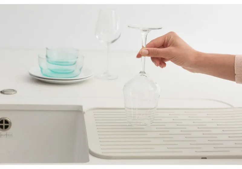 Pad silicon pentru chiuveta Brabantia SinkSide 1000207, 43.5x32.5 cm, Pliabil, Gri deschis