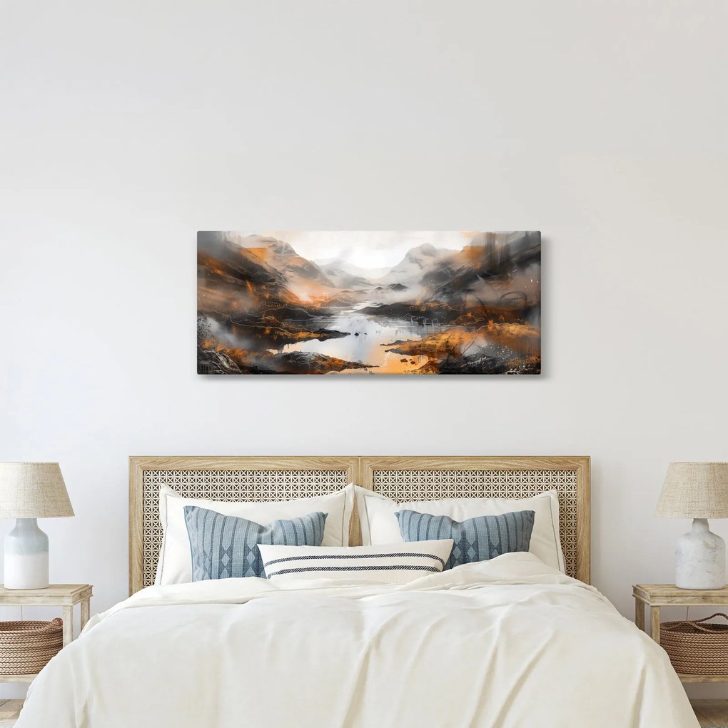 Tablou - Pictura peisajelor montane (120x50 cm)