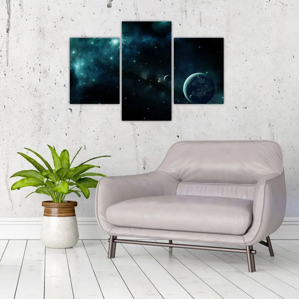 Tablou - Viața în spațiu (90x60 cm)