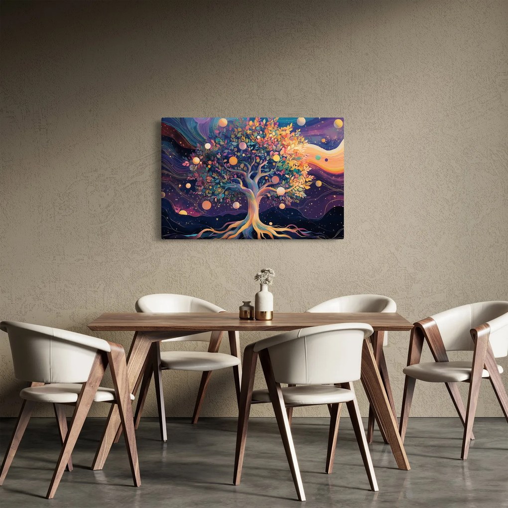 Tablou – Arbore violet plin de energie (90x60 cm)