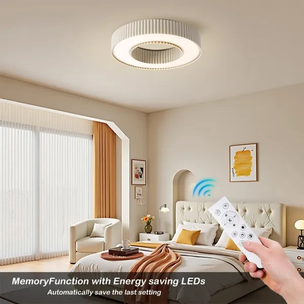 Brilagi – Plafonieră LED dimabilă LUMIX, 48 W, 230 V, 3000–6000 K, bej, Ø 50 cm, telecomandă inclusă