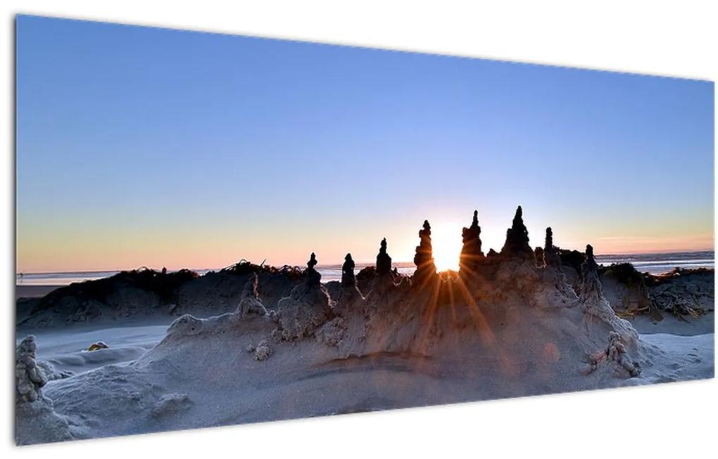Tablou cu scenerie de nisip (120x50 cm), în 40 de alte dimensiuni noi