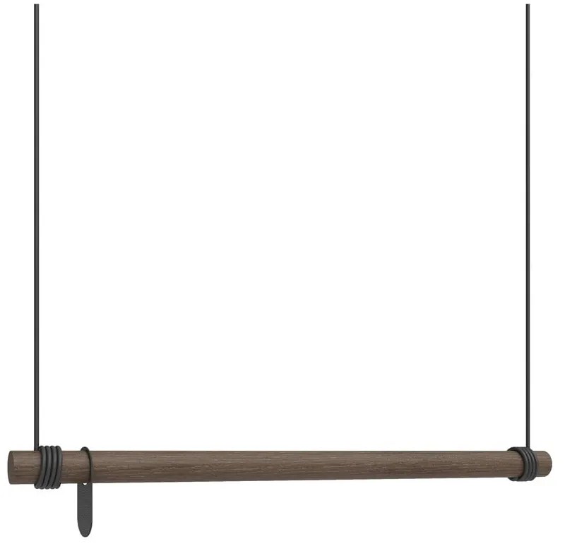 Cuier de perete maro din lemn de stejar 80 cm Swing M – LIND DNA