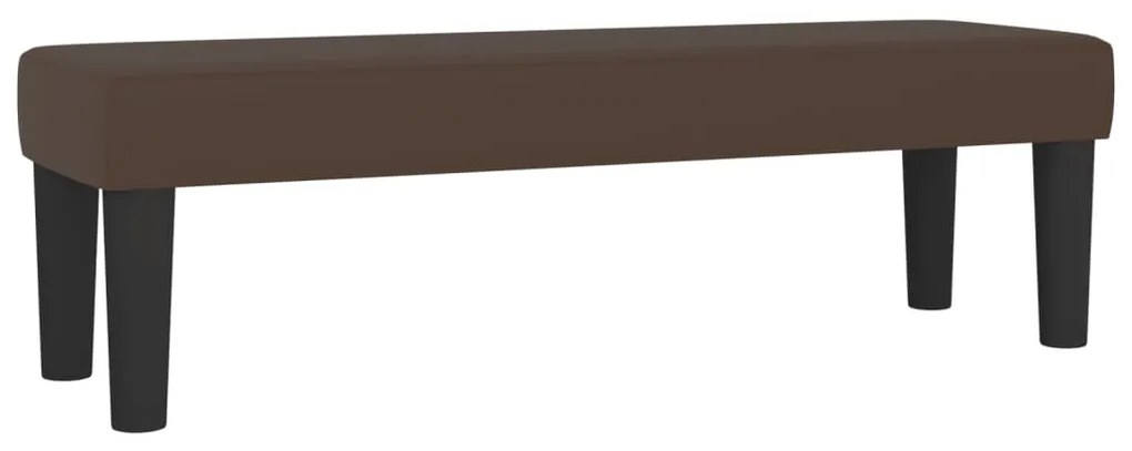 346663 vidaXL Bancă, maro, 100x30x30 cm, piele ecologică