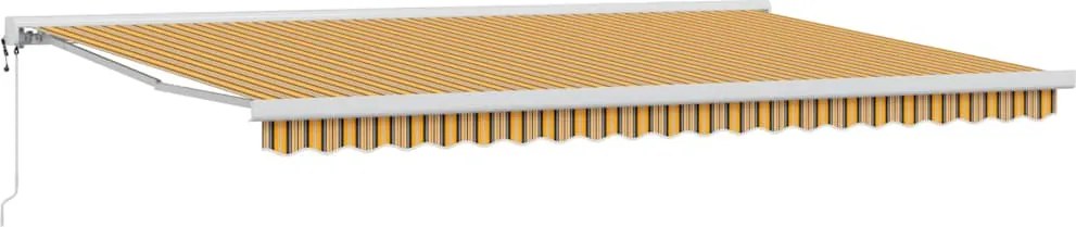 vidaXL Copertină Multicolour 500 × 300 cm Poliester și Aluminiu