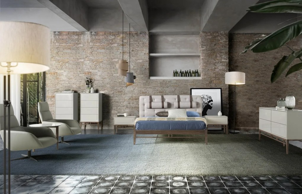 Noptiera eleganta design modern Platin AC-CP1709-H