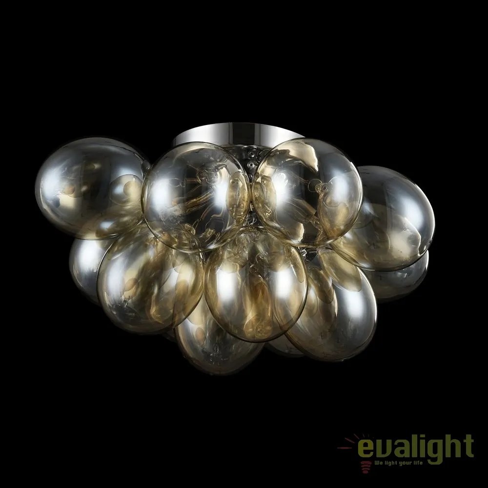 Lustra aplicata / Plafoniera design deosebit diam. 38cm Balbo chihlimbar MYMOD112-04-G