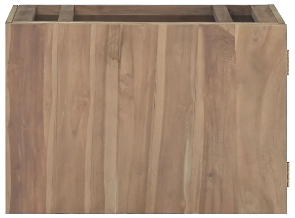 338253 vidaXL Dulap pentru baie de perete, 60x39x40 cm, lemn masiv de tec
