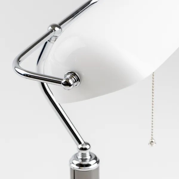 Lampă de birou Brilagi BANK OFFICE 1xE27/60W/230V negru/argintiu/alb