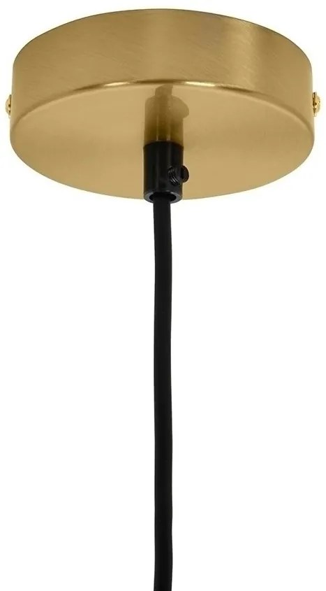 Lustra design miminalist, Metal auriu, Glob Sticla, AURELIA 40