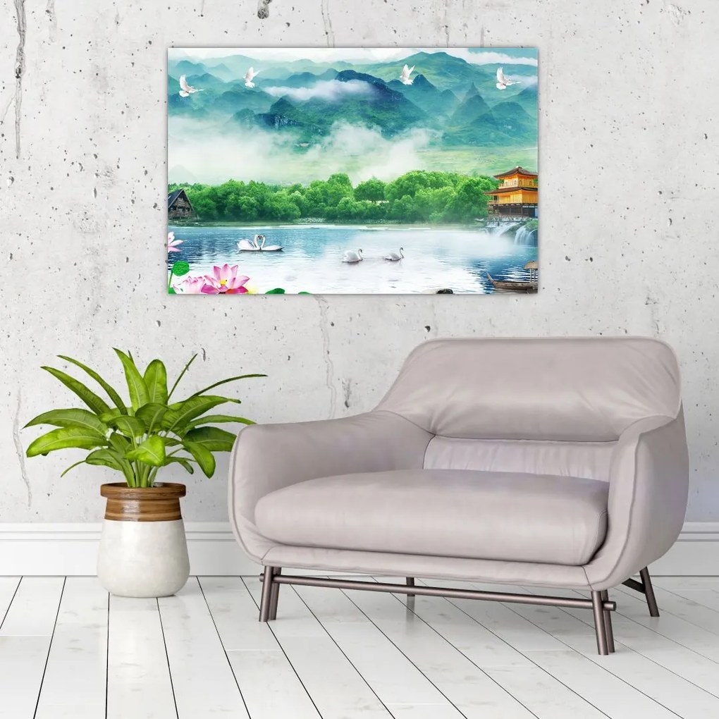 Tablou - Peisaj de vis (90x60 cm)