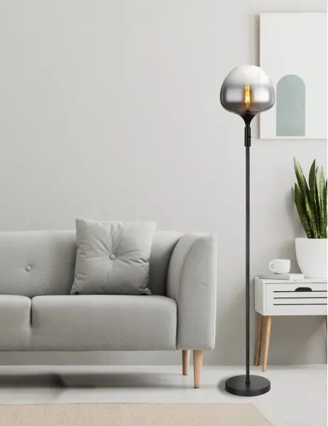 Globo 15548S2 - Lampă de podea MAXY 1xE27/40W/230V neagră
