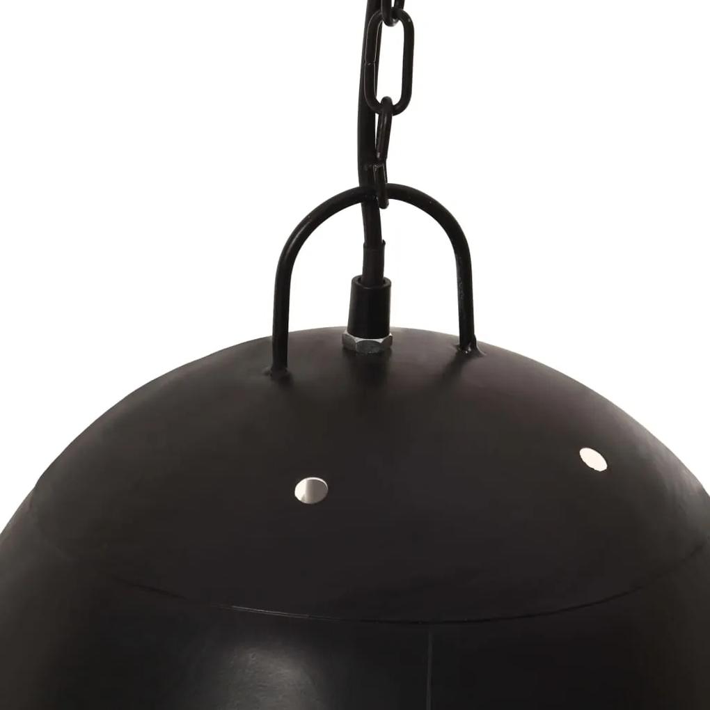 Lampa suspendata industriala, negru, 42 cm, rotund, 25 W, E27 Negru,    42 cm, 1,    42 cm