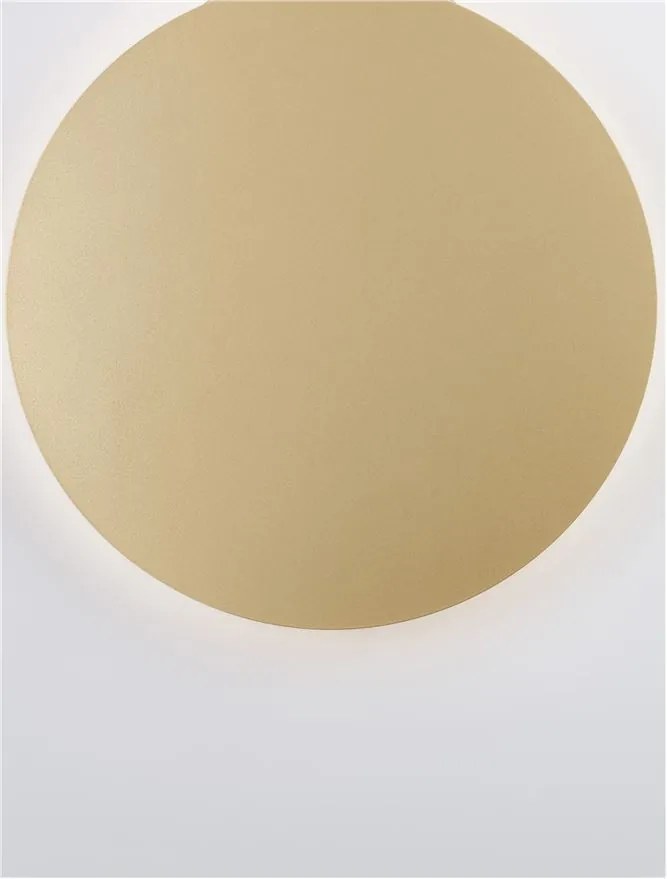 Aplica LED de perete design ambiental CYRCLE 30cm aurie